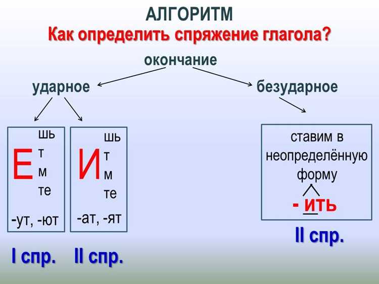 Спряжение глагола 